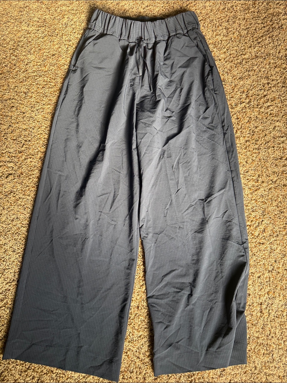 Women’s Wide-Leg Drawstring Pants — Blue